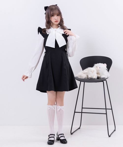 レトロプリント☆ワンピース ジャンスカ ゆったり ミモレ ap retro ワンピース 前後2WAYプリーツジャンスカ : ZOZOTOWN