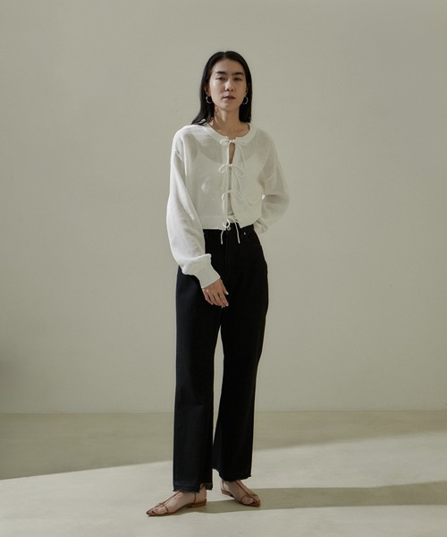 SALON adam et rope' ニット セーター クロップド2WAYプル