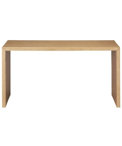 家具 コの字の家具　積層合板　オーク材　幅７０ｃｍ　幅７０×奥行３０×高さ３５ｃｍ