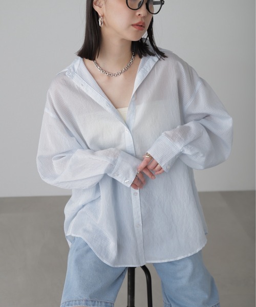 未使用 シロマ ストライプ ティアード 長袖 カットソー FREE グレー SHIROMA シャツ レディース 未使用 シロマ ストライプ ティアード 長袖 カットソー FREE グレー