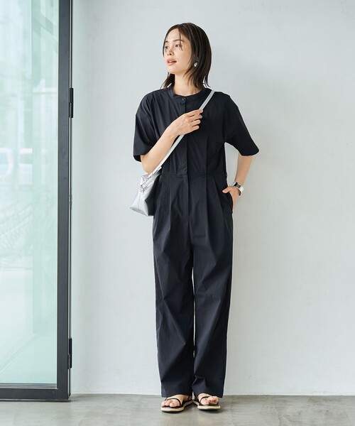 新品未使用　ONETEASPOON ブラック オールインワン レディース Re:EDIT（リエディ） オールインワン 「2024 SUMMER COLLECTION」「低