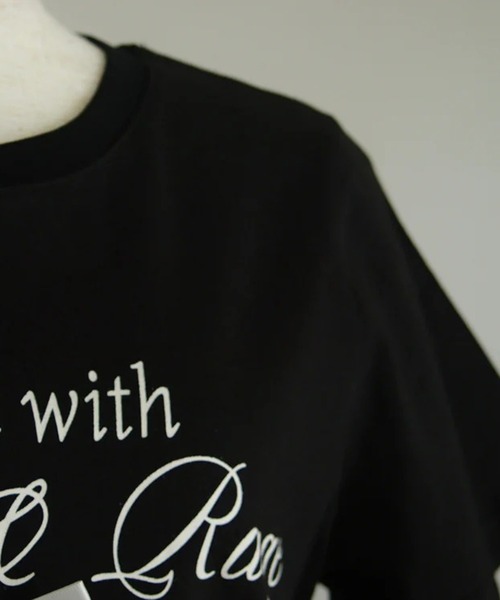 tシャツ メッセージリボンTシャツ「RL」 レディース RiLi tシャツ メッセージリボンTシャツ「RL」 レディース
