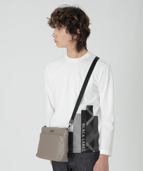 BLACK LABEL CRESTBRIDGE ショルダーバッグ シュリンクレザー