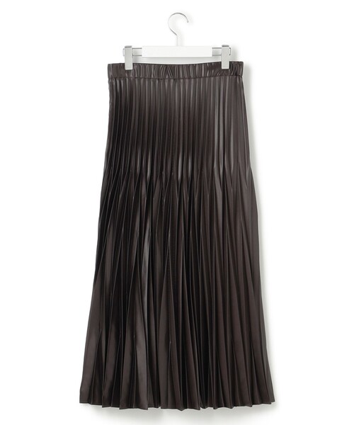 23区（ニジュウサンク） スカート 「洗える」レザーライクプリーツ