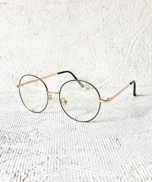 MAZEMAZE 伊達メガネ メガネ 眼鏡 丸メガネ 細いフレーム UVカット