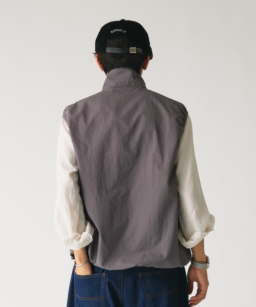 ACLO アクロ BACK RAFFLE VEST ベスト ジレ 日本製 重ね着 ACLO アクロ BACK RAFFLE VEST ベスト ジレ 日本製 重ね着