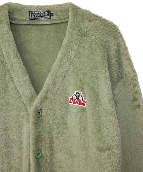 HYSTERIC GLAMOUR カーディガン SEE NO EVILワッペン メンズ