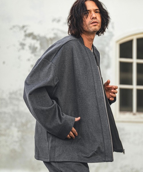 CAMBIO（カンビオ） コート ジャケット mj10382- Brushed Span Zipper