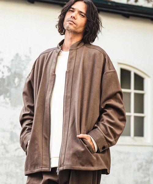 CAMBIO（カンビオ） コート ジャケット mj10382- Brushed Span Zipper