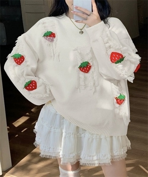 新品 かわいいフリル セーター db2232.jpg