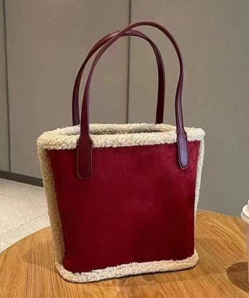 トートバッグ ムートンボアトートバッグ レディース : ZOZOTOWN