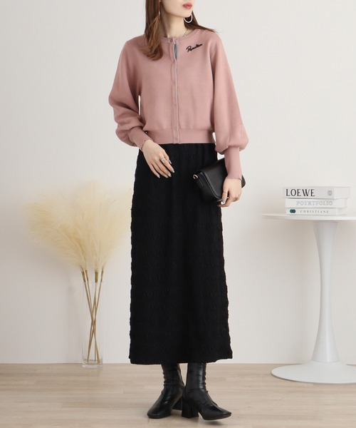 カーディガン Eglantine 袖ボリュームワンポイントカーディガン レディース EGLANTINE カーディガン Eglantine 袖ボリュームワンポイント