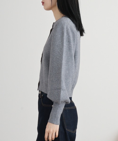 EGLANTINE カーディガン Eglantine 袖ボリュームワンポイント