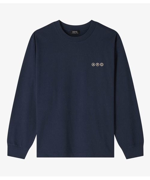 A.P.C. tシャツ T-SHIRT MANCHE LONGUE ADRESSE メンズ