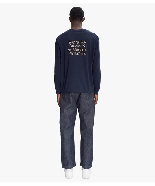 【関税込み】A.P.C. ネイビー Adresse 長袖Tシャツ Adresse 長袖Tシャツ｜HOMME ｜A.P.C. | アーペーセー日本公式