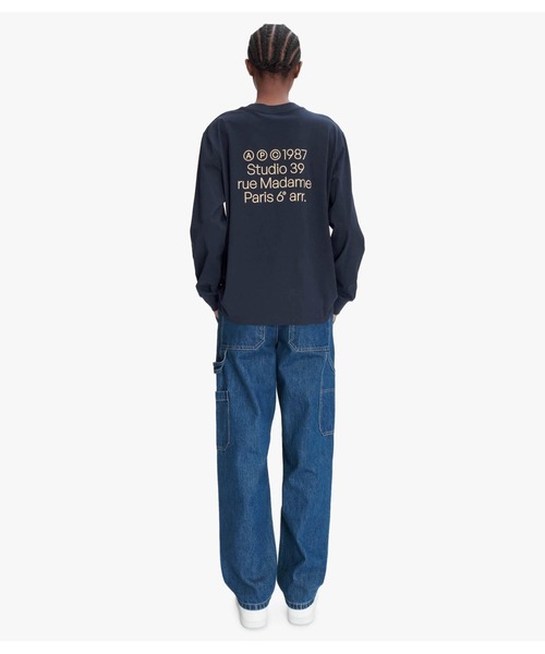 A.P.C｜ (Manche Longue Adresse T-shirt (COHBM M26438 IAK Manche Longue Adresse T-Shirt