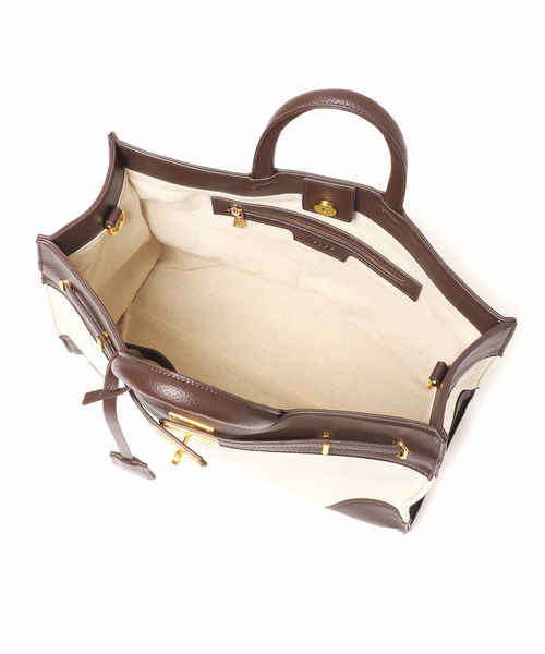 SLOBE IENA キャンバストートバッグ　ベージュ SLOBE IENA トートバッグ キャンバスBIG TOTE レディース
