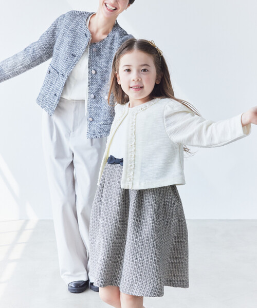 ✨美品　COMME CA FILLE（コムサフィユ）スーツ　入学式　卒業式　七五三　サイズ130 マイクロチェック スーツ(110-130cm)（98-03SI05-204）｜コムサイズム