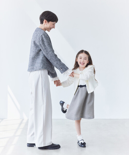 ワンピース 入学式 卒業式 フォーマル ドッキングウエストリボンワンピース(110-130cm) キッズ 子供服 女の子の画像