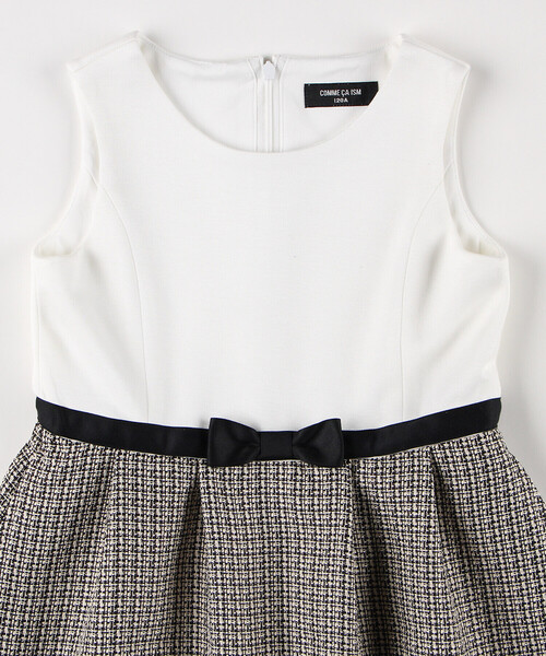 ワンピース 入学式 卒業式 フォーマル ドッキングウエストリボンワンピース(110-130cm) キッズ 子供服 女の子の画像