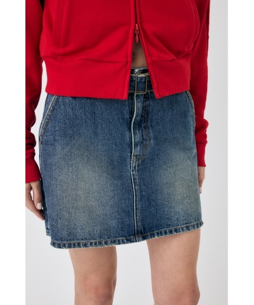 MOUSSY（マウジー） スカート 「セットアップ対応」BELTED DENIM ミニ