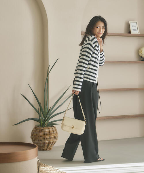 PROPORTION BODY DRESSING カーディガン ツイードニット