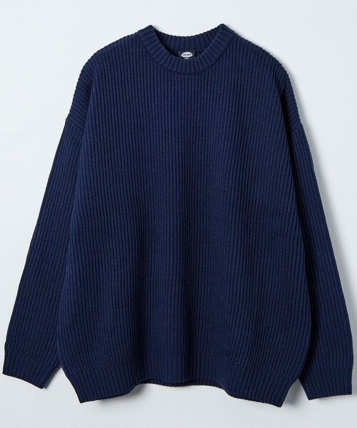 FREAK'S STORE(フリークスストア) 長袖ニット MEDIUM ネイビー FREAK'S STORE(フリークスストア) 長袖ニット MEDIUM ネイビー