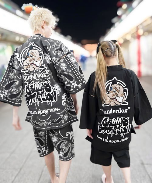GALFY（ガルフィー） シャツ 半袖 「別注」GA×GALFY-安定の甚平 メンズ