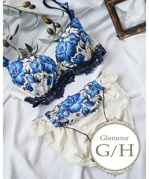 Due Perle ブラジャー ショーツセット GカップHカップ「しっかり