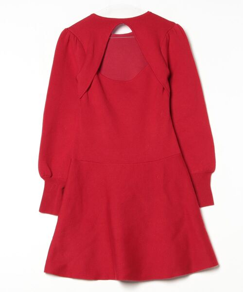 「BORDERS at BALCONY」 ニットワンピース 36 レッド レディース_画像2