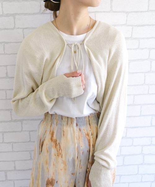 カーディガン 指穴付きニットボレロ レディース : ZOZOTOWN Yahoo!店