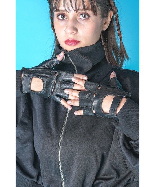 「ankoROCK」 手袋 ONE SIZE ブラック レディース_画像2