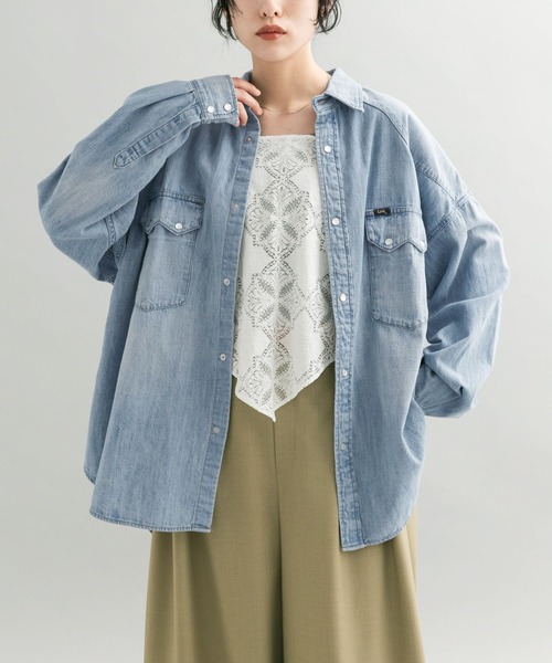 KBF ブラウス シャツ 「別注」Lee101×KBF SHIRTS レディース