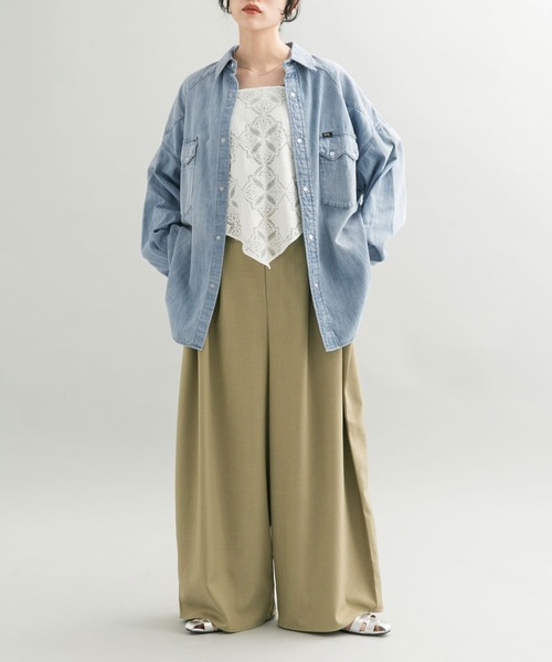 ブラウス シャツ 「別注」Lee101×KBF　SHIRTS レディース KBF ブラウス シャツ 「別注」Lee101×KBF SHIRTS レディース
