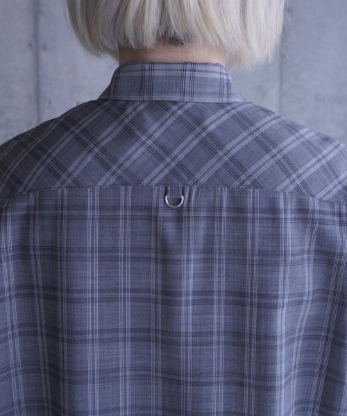 ブラウス シャツ D-RING SHEER PLAID 2WAY SHIRT レディース G.V.G.V. ブラウス シャツ D-RING SHEER PLAID 2WAY SHIRT