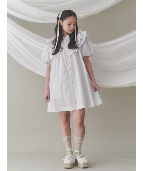 merry jenny stripe frillfrill ワンピース OP セール】stripe frillfrill ワンピース（ワンピース）｜merry