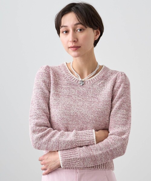 「ANAYI」 7分袖ニットカーディガン 38 シルバー レディース ANAYI 「ANAYI」 長袖ニット 38 ブルー レディース : ZOZOTOWN