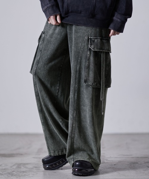 【試着のみ】CLEL｜ヘビーウェイトヴィンテージデザインカーゴパンツ/グレー系 CLEL カーゴパンツ 「CLEL」Heavy Weight Vintage Design Cargo