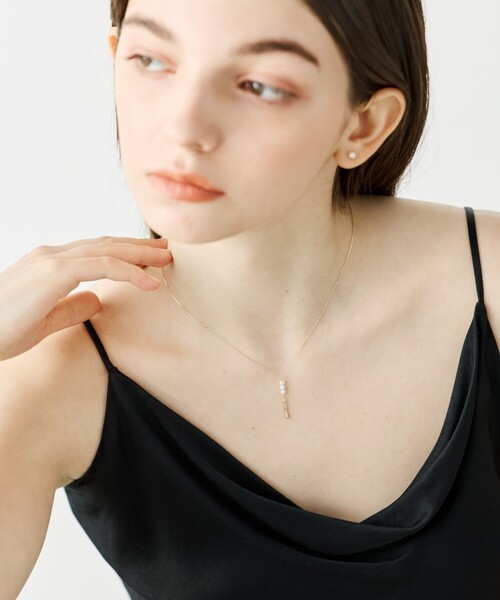 国内即発 ete [レイヤー] K10YG パール ネックレス レイヤー] K10YG パール ネックレス（761849） ｜ women