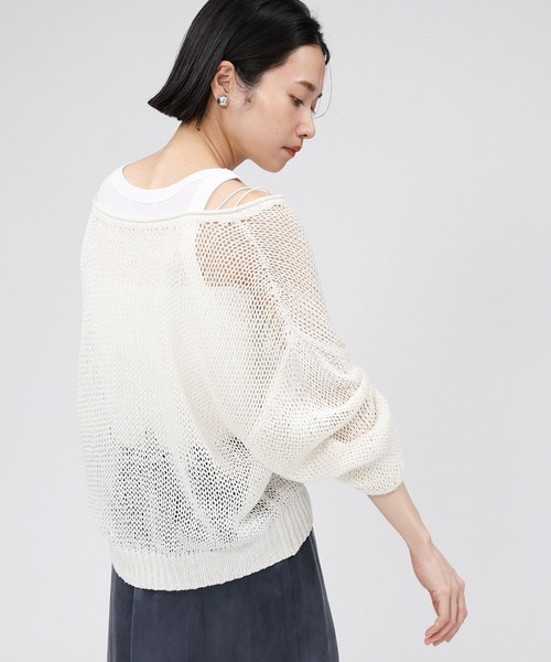 BABYLONE - BABYLONE  半袖ニット BABYLONE｜ニュアンスニットプルオーバー | Rakuten Fashion