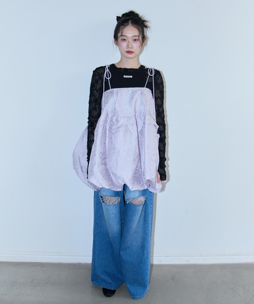 ワンピース HONEY MI HONEY balloon one-piece & skirt two-way balloon one-piece & skirt
