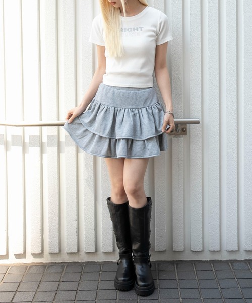 WEGO（ウィゴー） スカート WEGO/スウェットフリルスカパン : ZOZOTOWN