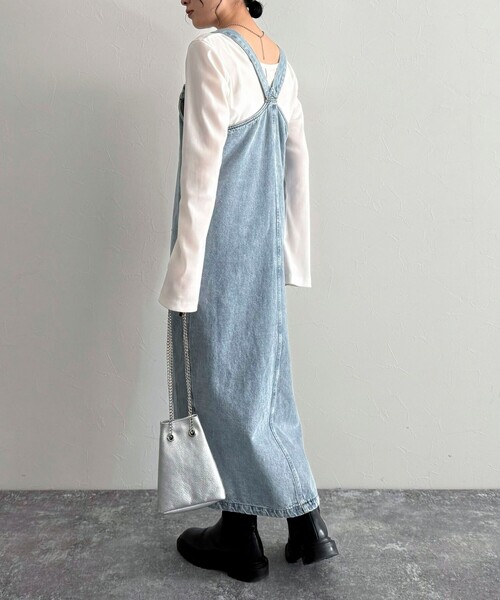 denim ワンピース fredy emue（フレディエミュ） ワンピース フロントZIPデニム