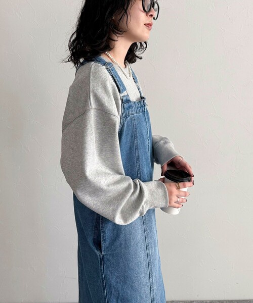 エムミーエメ デニムビジューワンピース fredy emue ワンピース フロントZIPデニムジャンスカ : ZOZOTOWN