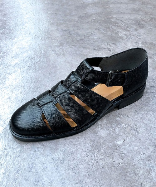美品　アポム APOM　グルカシューズ　40　黒　本革　イタリアンレザー 美品 アポム APOM グルカシューズ 40 黒 本革 イタリアンレザー