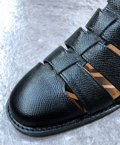 美品　アポム APOM　グルカシューズ　40　黒　本革　イタリアンレザー 美品 アポム APOM グルカシューズ 40 黒 本革 イタリアンレザー