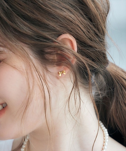 Jolie Toujours（ジョリトゥジュール） ピアス リボンピアス 