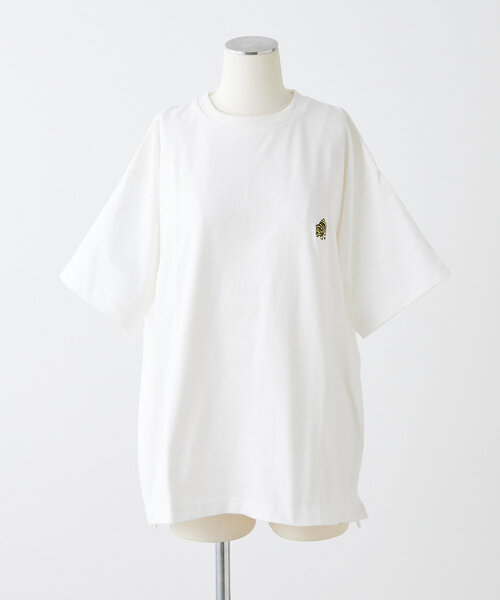 「ear PAPILLONNER」 半袖Tシャツ FREE ホワイト レディース ear PAPILLONNER 「ear PAPILLONNER」 半袖Tシャツ FREE