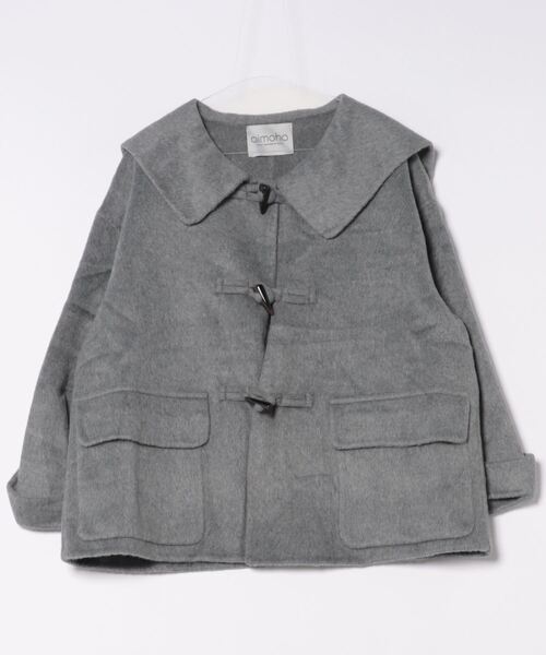 「aimoha」 ダッフルコート MEDIUM ブラック レディース_画像9