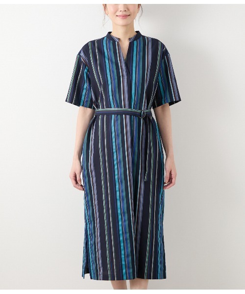 NEWYORKER シャツワンピース マルチストライプ : ZOZOTOWN Yahoo